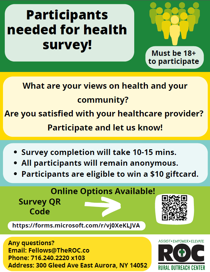 Rural Outreach Center health survey
